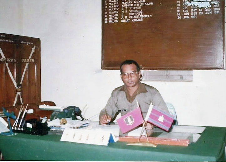 Col. Binay Kumar in military
